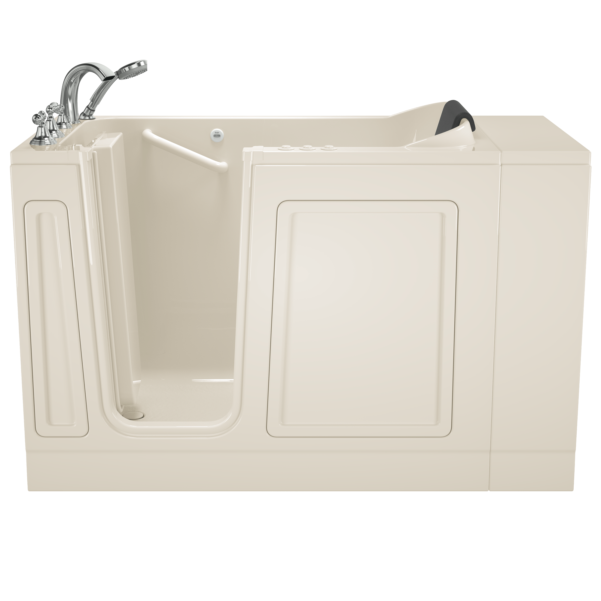 Acrylic Luxury Series 28 x 48-Inch Walk-in Tub With Combination Air Spa and Whirlpool Systems - Left-Hand Drain With Faucet